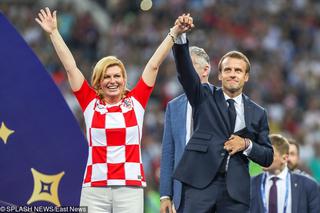Kolinda Grabar-Kitarović (prezydent Chorwacji) i Emmanuel Macron (prezydent Francji)