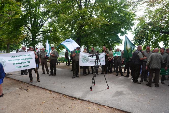 Protest leśników Szczecin 2024 