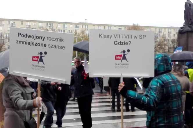 Protest nauczycieli Warszawa