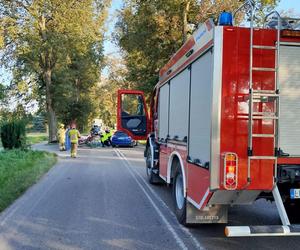 Śmiertelny wypadek w powiecie lubelskim. Samochód osobowy zderzył się z motocyklistą