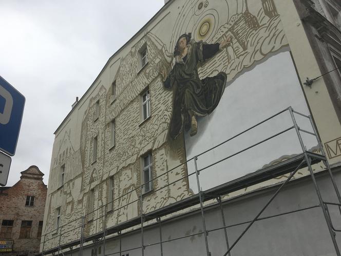 Mural Mikołaja Kopernika w Grudziądzu