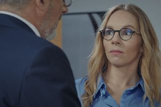 M jak miłość, odcinek 1848: Adam Werner (Jacek Kopczyński), Sylwia (Hanna Turnau)