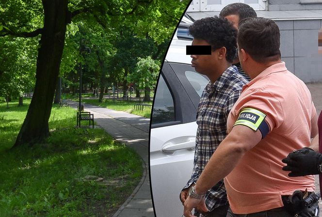  To on zaatakował kobietę w Parku Glazja
