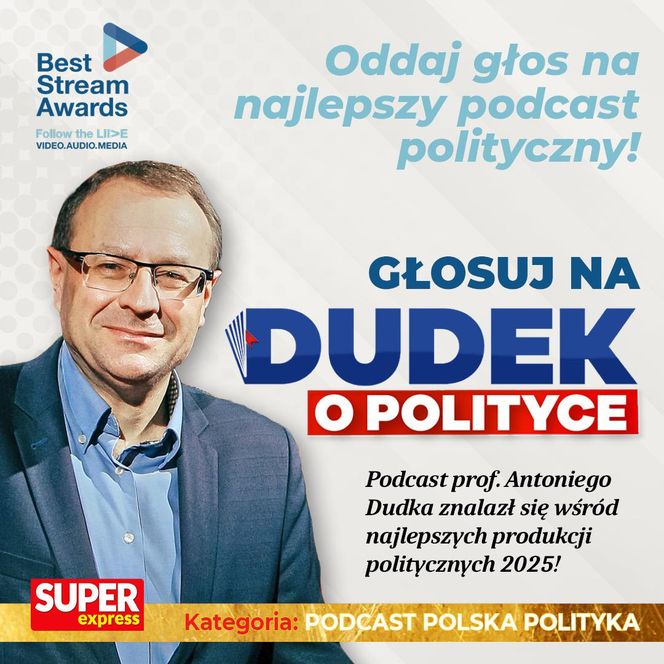 Best Stream Audio Awards 2025 Dudek o polityce