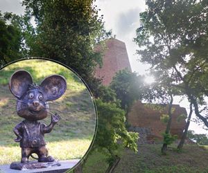 Teraz nie tylko Bydgoszcz ma swoje myszki. Pierwsza figurka uśmiechniętego gryzonia stanęła pod Mysią Wieżą w Kruszwicy