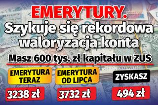 Emerytury. Szykuje się rekordowa waloryzacja konta