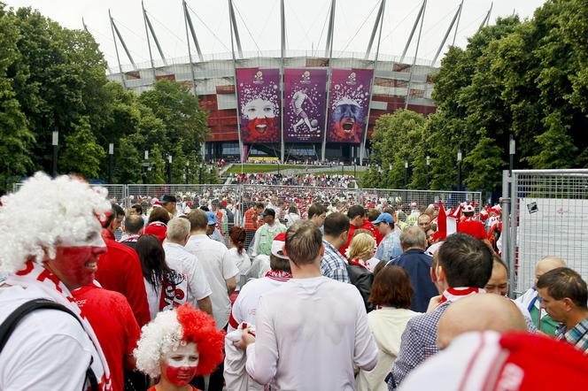 Kibice przed meczem Polska - Grecja