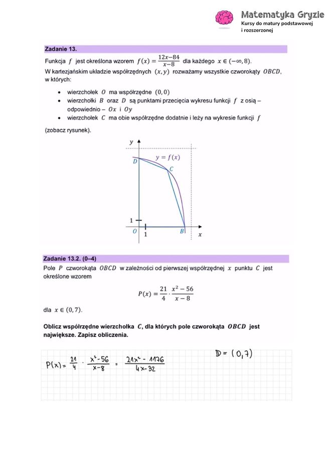 Matura próbna MATEMATYKA ROZSZERZONA 2024 - ODPOWIEDZI, GOTOWE ROZWIĄZANIA