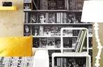 Salon z minibiblioteką