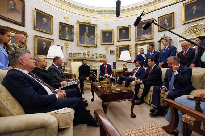 Spotkanie Zełeński - Trump w Białym Domu z udziałem europejskich liderów