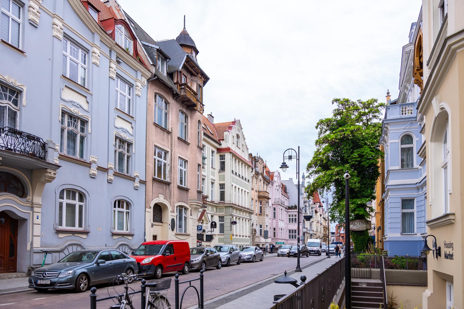 Kamienice przy ulicy Cieszkowskiego w Bydgoszczy