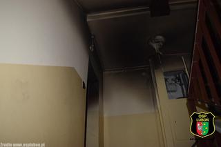 Pożar na ul. Sikorskiego w Luboniu