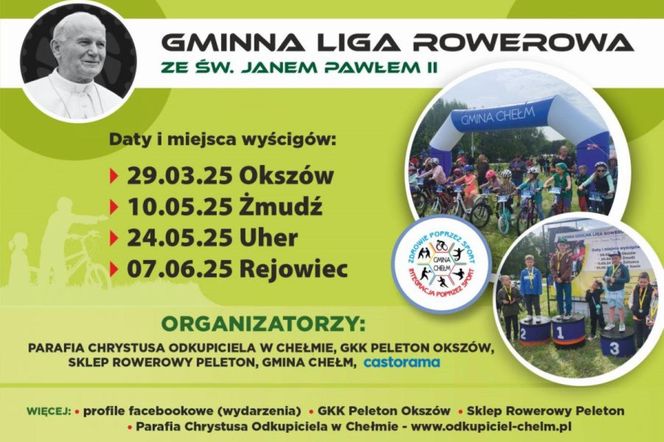 VII Gminna Liga Rowerowa ze Świętym Janem Pawłem II. Drugi wyścig 10 maja [AUDIO]