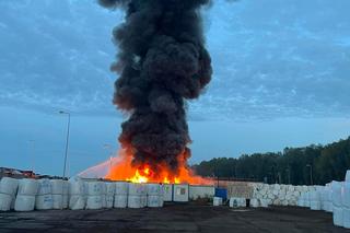 Pożar w Euroterminalu Sławków