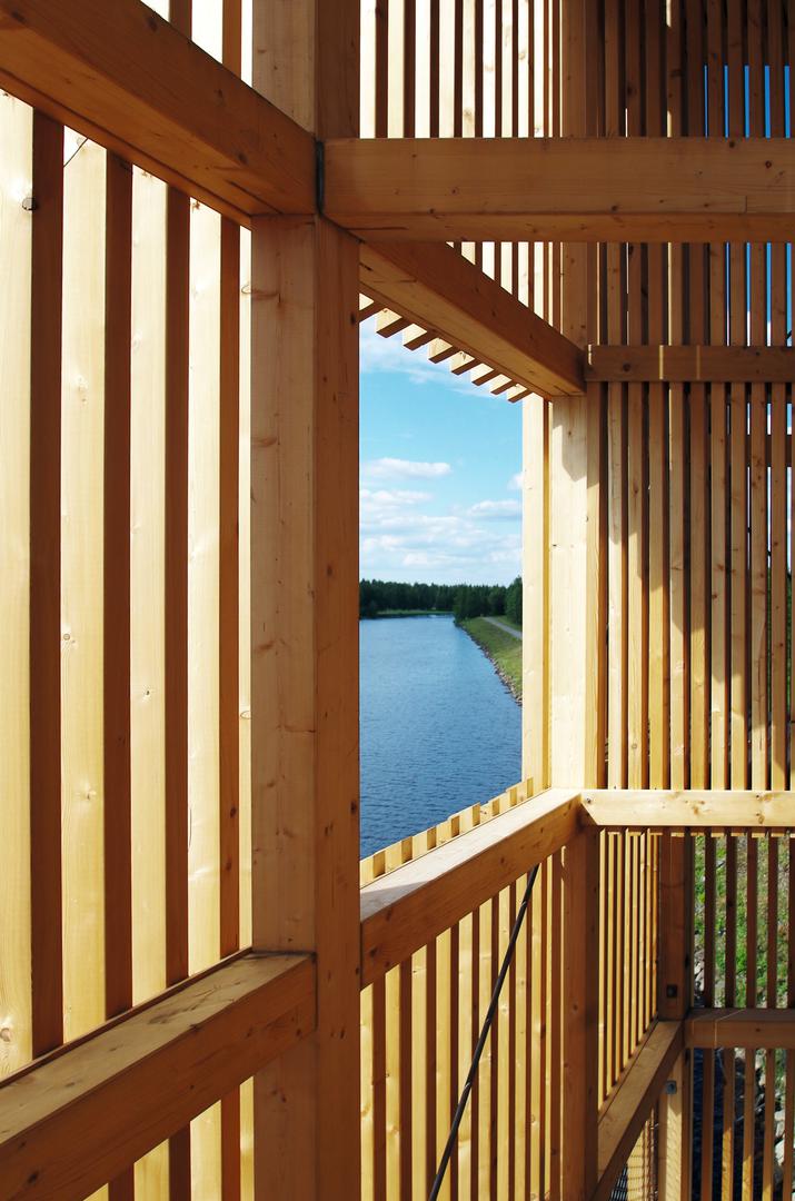 Wieża widokowa pozwala podziwiać jezioro Seinäjoki