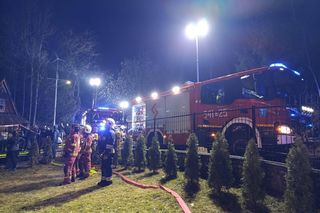 Pożar domu na Krzeptówkach w Zakopanem