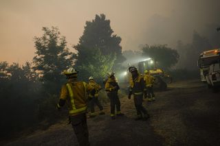 Pożary w Hiszpanii.