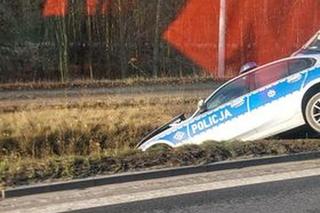 Pościg w Poznaniu - radiowóz wylądował w rowie