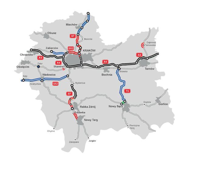 Autostrada A4 - małopolskie