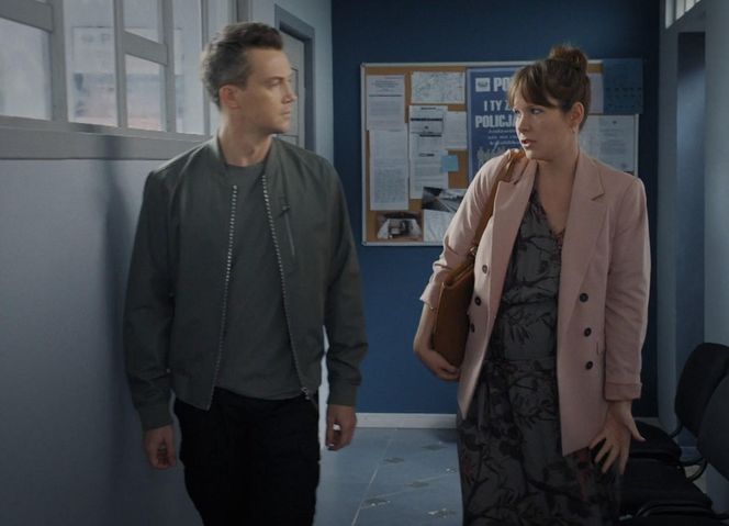 M jak miłość, odcinek 1847: Agata (Lidia Pronobis), Jakub Karski (Krzysztof Kwiatkowski)