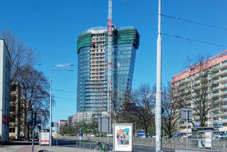 Budowa Hanza Tower - kwiecień 2020