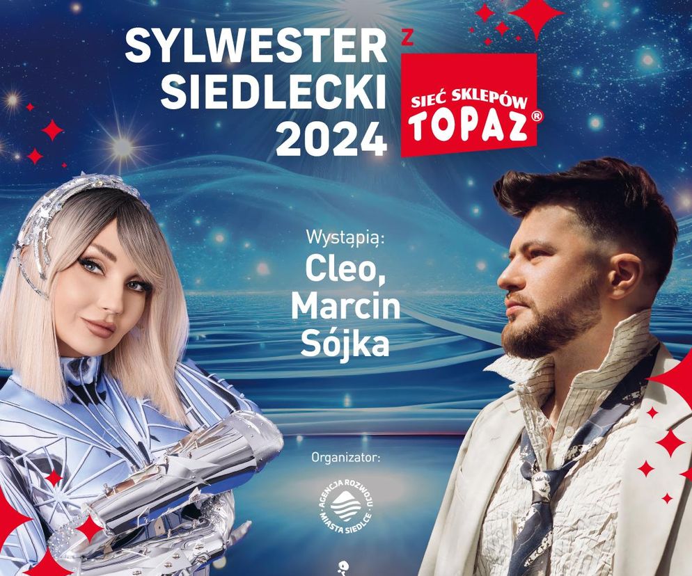 Przed nami Sylwester Siedlecki z Topazem na placu Generała Sikorskiego
