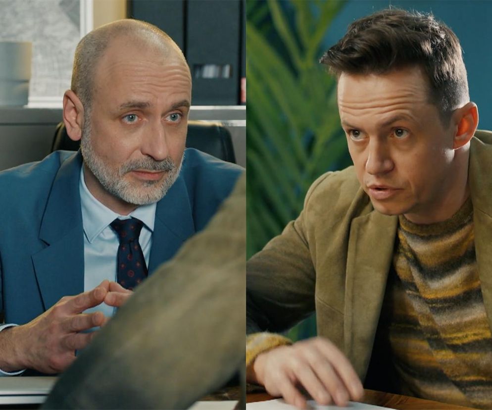 Barwy szczęścia, odcinek 3181: Błażej (Piotr Ligienza), Kornel (Jakub Bohosiewicz)