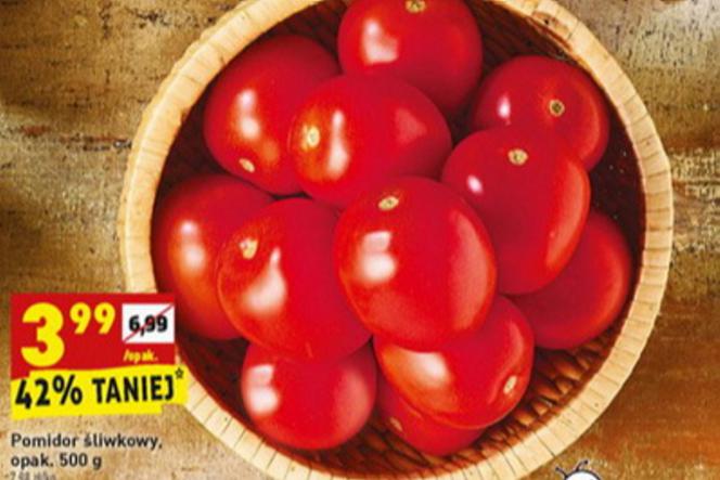 pomidory śliwkowe 3,99 zł