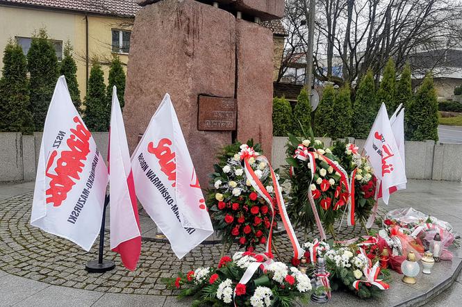 Plac Solidarności w Olsztynie. 39 rocznica stanu wojennego.