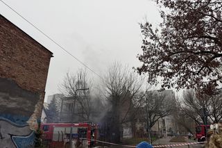 Warszawa. Pożar pustostanu na Targówku