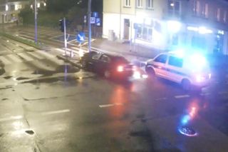 Łuków: Na zakazie i pod wpływem wjechał w sygnalizację świetlną