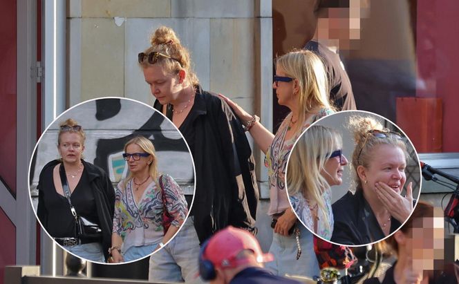 Rogalska i Widawska na spacerze