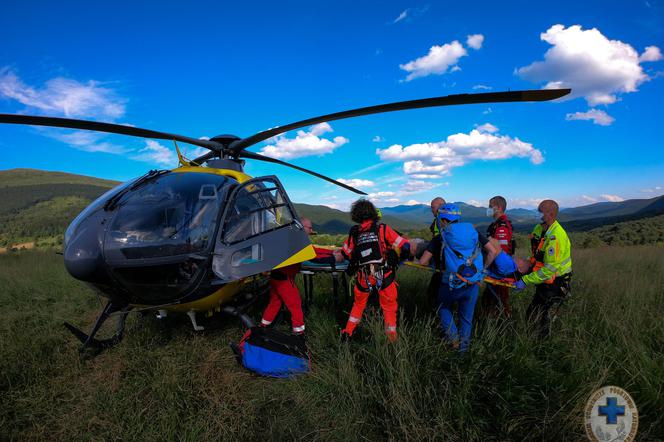 Pracowity dzień dla GOPR Bieszczady. Nie żyje mężczyzna, który spadł z wysokości [ZDJĘCIA]