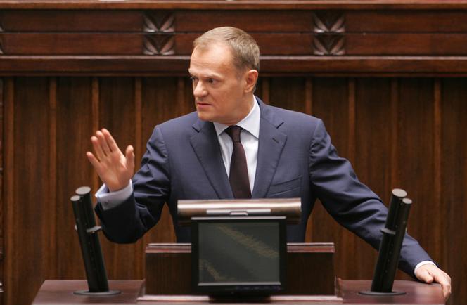Awantura w Sejmie. Premier Donald Tusk 