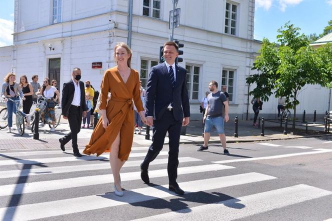 Urszula Brzezińska-Hołownia i Szymon Hołownia