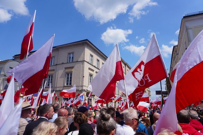 "Wielki marsz za Polską" Karola Nawrockiego 25.05.2025
