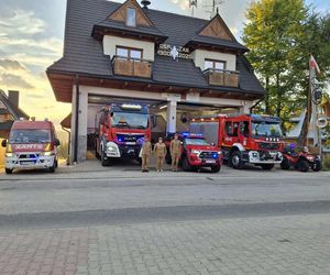 Hołd małopolskich strażaków dla zmarłego kolegi