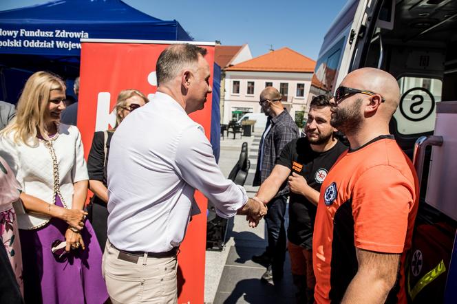 Andrzej Duda z niezapowiedzianą wizytą w Bochni