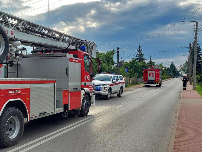 Pożar domu przy ulicy Nowowiejskiej w Starachowicach