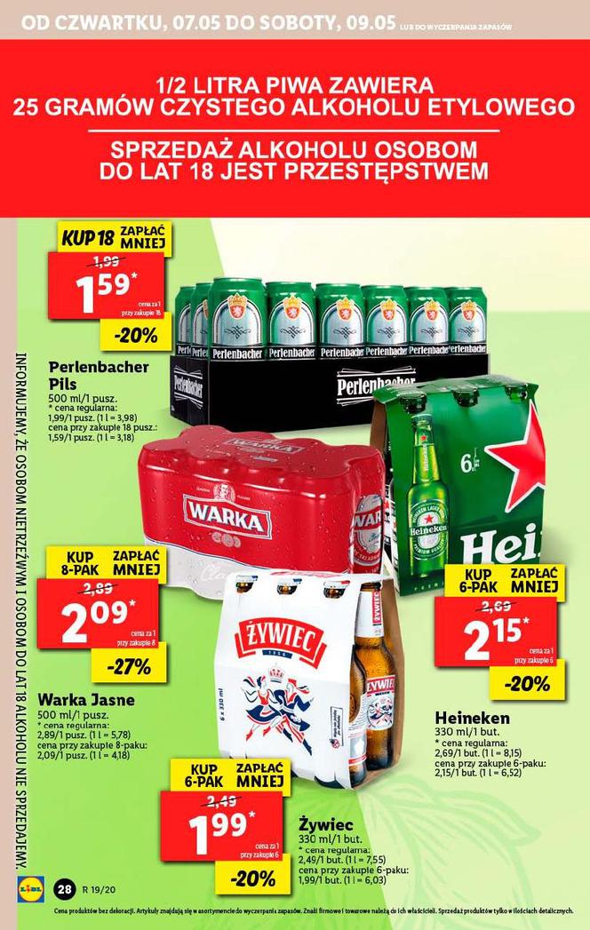 Ceny podstawowych produktów - LIDL