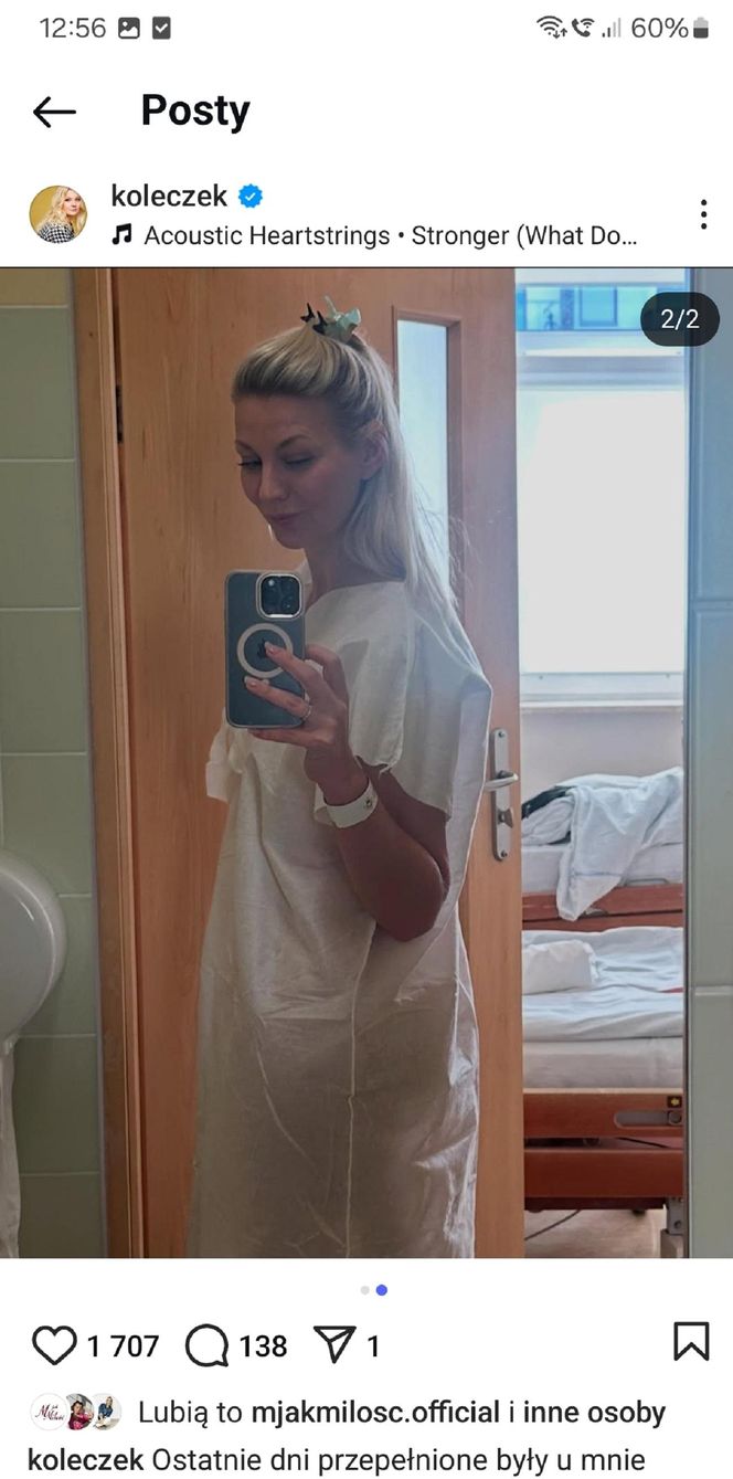 Katarzyna Kołeczek w szpitalu przeszła operację 
