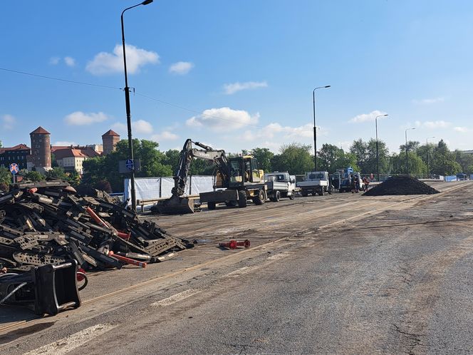Remont mostu Grunwaldzkiego w Krakowie