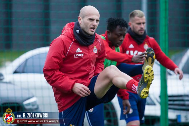 Wisła Kraków - Zagłębie Lubin - trening Wiślaków przed meczem