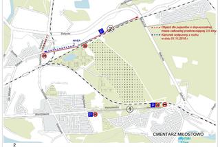 Organizacja ruchu przy cmentarzu Miłostowo we Wszystkich Świętych