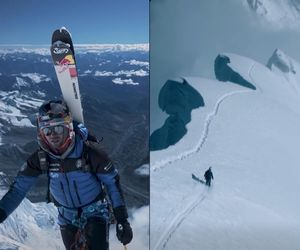 Wielki wyczyn Polaka! Andrzej Bargiel, jako pierwszy w historii, zjechał na nartach z Mount Everest [WIDEO]