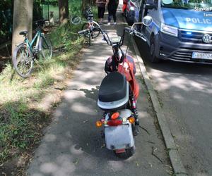 Senior z Tarnowskich Gór wywrócił się jadąc elektrycznym motorowerem. Miał ponad 1,5 promila