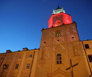 Lublinalia 2024. Na Wieży Trynitarskiej można oglądać wyjątkową iluminację.