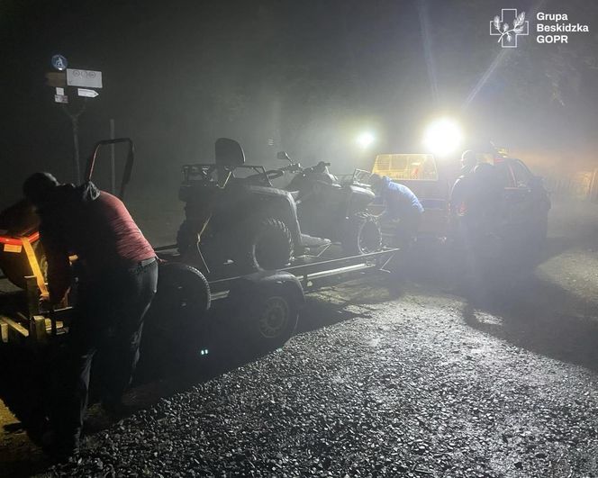 Poszukiwania matki i dziecka w rejonie Magurki Wilkowickiej 