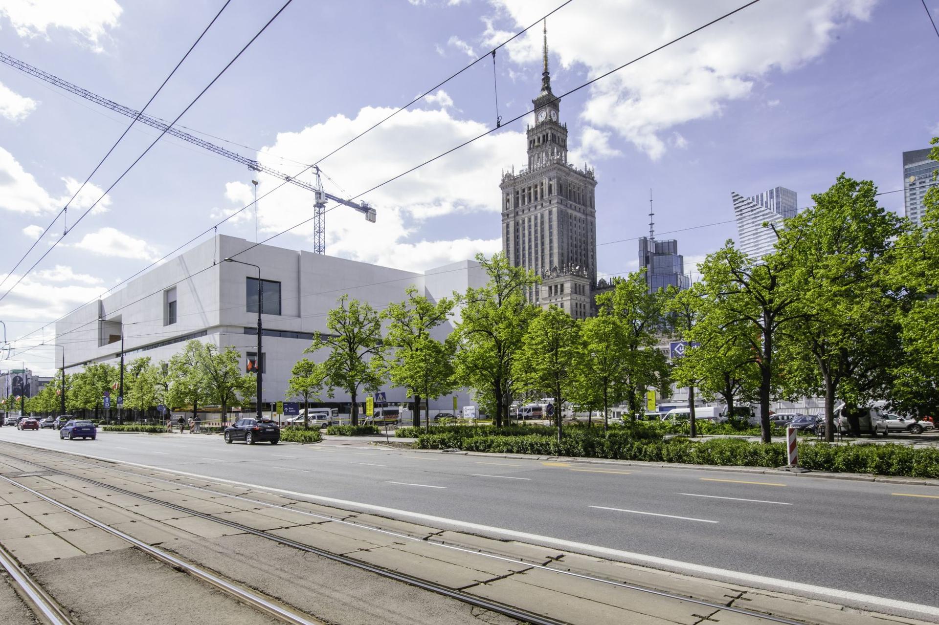Muzeum Sztuki Nowoczesnej w Warszawie: MSN w budowie maj 2023