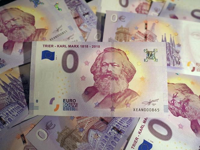 Miasto Trewir sprzedaje banknoty Euro z wizerunkiem Marksa